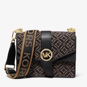 **NEW** Michael Kors Greenwich Small Jacquard Crossbody Bag